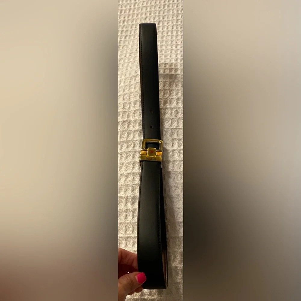 Vintage & Rare : “Mobile” logo belt with Pegasus on a buckle. - Picture 7 of 12